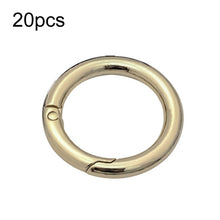 Load image into Gallery viewer, 20pcs Zinc Alloy Spring Ring Metal Open Bag Webbing Keychain, 3 Points Silver, 4 Points Silver, 3 Point Black, 1 inch Black, 1 inch Silver, 4 Points Black, Inch 2 Light Gold, Inch 2 Silver, 5 Points Light Gold, 5 Points Black, 5 Points Silver          ...