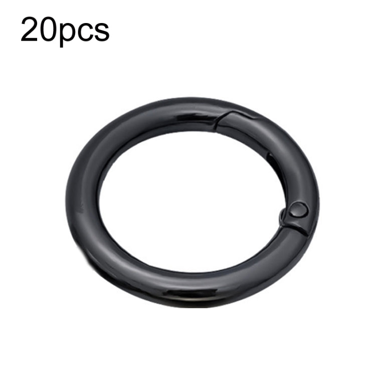 20pcs Zinc Alloy Spring Ring Metal Open Bag Webbing Keychain, 4 Points Silver, 3 Points Silver, 4 Points Black, Inch 2 Light Gold, Inch 2 Silver, 5 Points Light Gold, 5 Points Black, 5 Points Silver, 6 Points Light Gold, 4 Points Light Gold            ...