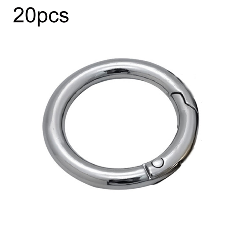 20pcs Zinc Alloy Spring Ring Metal Open Bag Webbing Keychain, 3 Points Silver, 4 Points Silver, 3 Point Black, 1 inch Black, 1 inch Silver, 4 Points Black, Inch 2 Light Gold, Inch 2 Silver, 5 Points Light Gold, 5 Points Black, 5 Points Silver          ...