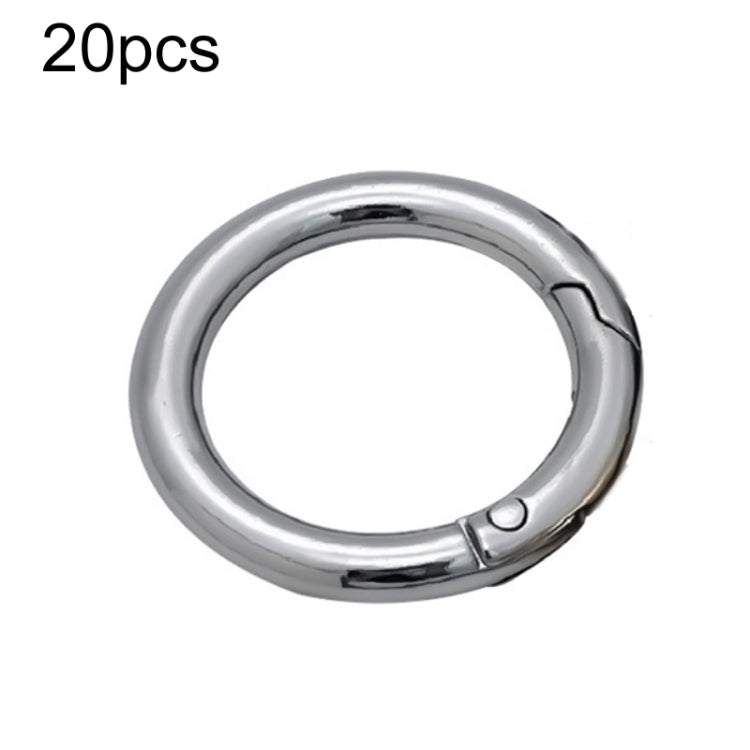 20pcs Zinc Alloy Spring Ring Metal Open Bag Webbing Keychain, 4 Points Silver, 3 Points Silver, 4 Points Black, Inch 2 Light Gold, Inch 2 Silver, 5 Points Light Gold, 5 Points Black, 5 Points Silver, 6 Points Light Gold, 4 Points Light Gold            ...