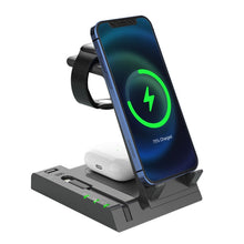 Load image into Gallery viewer, Z252 6-In-1 Wireless Charging Stand Dock With USB-C/Type-C Port &amp; 8 Pin Charge Cable