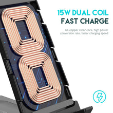 Load image into Gallery viewer, Z252 6-In-1 Wireless Charging Stand Dock With USB-C/Type-C Port &amp; 8 Pin Charge Cable