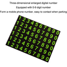 Load image into Gallery viewer, Car Center Console Mobile Phone Anti-skid Mat Temporary Parking Number Plate, Number Plate+Bracket Mat