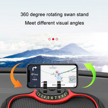 Load image into Gallery viewer, Car Center Console Mobile Phone Anti-skid Mat Temporary Parking Number Plate, Number Plate+Bracket Mat