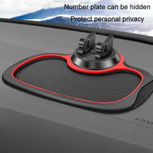 Load image into Gallery viewer, Car Center Console Mobile Phone Anti-skid Mat Temporary Parking Number Plate, Number Plate+Bracket Mat