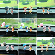 Load image into Gallery viewer, Car Ornament Ornament Lovely Kissing Couple Doll, Color:, Blue, Gray, Reading, Clever, Blue+Balloon, Blue+Blue White Balloon, Gray+Balloon, Gray+Gray Balloon, Reading+Balloon, Clever+Balloon, Stool Blue Couple, Stool Gray Couple, Stool Reading Couple  ...