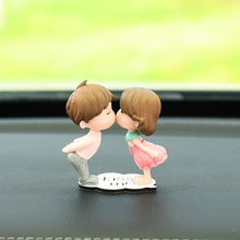 Load image into Gallery viewer, Car Ornament Ornament Lovely Kissing Couple Doll, Color:, Blue, Gray, Reading, Clever, Blue+Balloon, Blue+Blue White Balloon, Gray+Balloon, Gray+Gray Balloon, Reading+Balloon, Clever+Balloon, Stool Blue Couple, Stool Gray Couple, Stool Reading Couple  ...