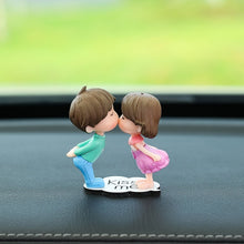Load image into Gallery viewer, Car Ornament Ornament Lovely Kissing Couple Doll, Color:, Blue, Gray, Reading, Clever, Blue+Balloon, Blue+Blue White Balloon, Gray+Balloon, Gray+Gray Balloon, Reading+Balloon, Clever+Balloon, Stool Blue Couple, Stool Gray Couple, Stool Reading Couple  ...