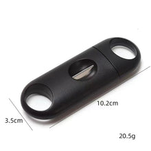 Load image into Gallery viewer, 2pcs Portable Stainless Steel V Shaped Plastic Cigar Cutter Opening Hole, Cigar Cutter Opening Hole