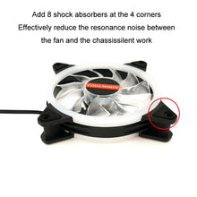 Load image into Gallery viewer, COOLMOON 12cm Dual Aperture Computer Mainframe Chassis Dual Interface Fan