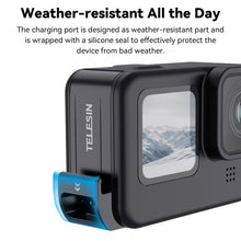 Load image into Gallery viewer, For GoPro Hero11 Black / HERO10 Black /9 Black TELESIN Weather-resistant Side Cover Easy Removable Charging Cover Port, For GoPro Hero11 Black / HERO10 Black /9 Black