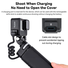 Load image into Gallery viewer, For GoPro Hero11 Black / HERO10 Black /9 Black TELESIN Weather-resistant Side Cover Easy Removable Charging Cover Port, For GoPro Hero11 Black / HERO10 Black /9 Black