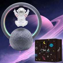 Load image into Gallery viewer, Y-598 Suspended Astronaut Bluetooth Speaker RGB Light Subwoofer Ornament,Spec:, 598A Golden, 598A Silver, 598B Golden, 598B Silver, 598A Golden+Gift Bag, 598A Silver+Gift Bag, 598B Golden+Gift Bag, 598B Silver+Gift Bag