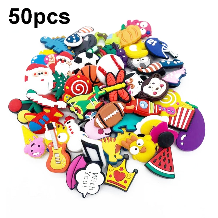 50pcs Cave Shoes Decorations Cartoon Drip Shoes Accessories