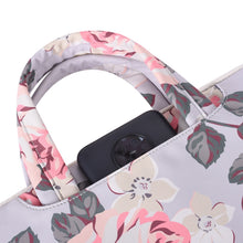 Load image into Gallery viewer, H40-B01 White Rose Pattern Laptop Case Bag Computer Liner Bag With Handle, 12 Inch, 13 Inch, 14 Inch, 15 Inch