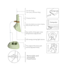 Load image into Gallery viewer, Base Removable Diamond Desk Lamp USB Charging 3-speed Color Temperature Night Light