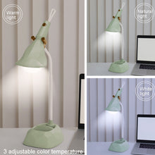 Load image into Gallery viewer, Base Removable Diamond Desk Lamp USB Charging 3-speed Color Temperature Night Light