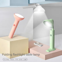 Load image into Gallery viewer, Folding Flashlight Desk Lamp USB Charging Student Dorm Night Light