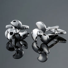 Load image into Gallery viewer, Men Clover Rose Pattern Cufflinks, Color: Red Strawberry