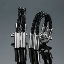 Load image into Gallery viewer, Men Brass Plated Shirt Cufflinks, Color: Silver Cross Flower