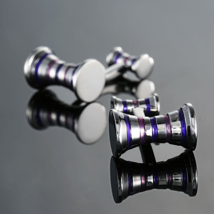 Men Brass Plated Shirt Cufflinks, Color: Silver Cross Flower
