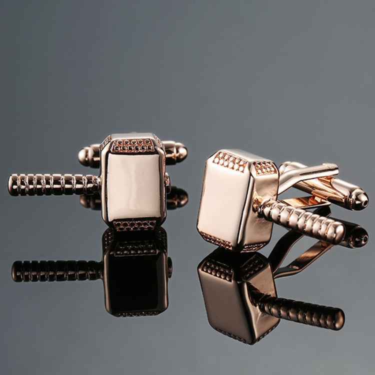 Men Brass Plated Shirt Cufflinks, Color: Silver Cross Flower