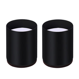 2pcs/set Furniture Carbon Steel Wraparound Heightening Foot Pad, Style:, Round 4x5cm (Black), Round 4x5cm (Brown), Round 6x5cm (Black), Round 6x5cm (Brown), Round 6x10cm (Black), Round 6x10cm (Brown), Square 4x5cm (Black), Square 4x5cm (Brown)         ...