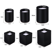 Load image into Gallery viewer, 2pcs/set Furniture Carbon Steel Wraparound Heightening Foot Pad, Style:, Round 4x5cm (Black), Round 4x5cm (Brown), Round 6x5cm (Black), Round 6x5cm (Brown), Round 6x10cm (Black), Round 6x10cm (Brown), Square 4x5cm (Black), Square 4x5cm (Brown)         ...