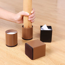 Load image into Gallery viewer, 2pcs/set Furniture Carbon Steel Wraparound Heightening Foot Pad, Style:, Round 4x5cm (Black), Round 4x5cm (Brown), Round 6x5cm (Black), Round 6x5cm (Brown), Round 6x10cm (Black), Round 6x10cm (Brown), Square 4x5cm (Black), Square 4x5cm (Brown)         ...