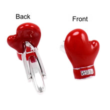 Load image into Gallery viewer, Men Shirts Enamel Lacquered Cufflinks, Color: Silver Horseshoe Iron