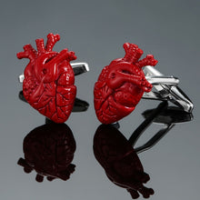 Load image into Gallery viewer, Men Shirts Enamel Lacquered Cufflinks, Color: Silver Horseshoe Iron