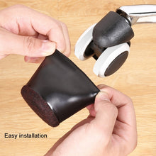 Load image into Gallery viewer, 5pcs/set Wheel Chair Foot Cover Computer Chair Roller Fixer, Wheel Chair Foot Cover