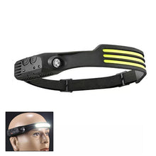 Load image into Gallery viewer, USB Rechargeable Motion Sensor Headlamp COB Outdoor Fishing Flashlight, W689-1 Red+White Light, W689-2 White+Warm Light, W689-3 Red White Warm, W689-2 White Light, W689-3 White Light