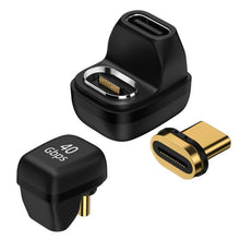 Load image into Gallery viewer, Type-C/USB-C Magnetic Adapter U-shaped Elbow 40GB Converter, 4.0 Magnetic