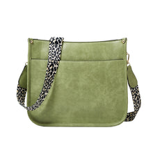 Load image into Gallery viewer, 013 Leopard Strap PU Leather Single-shoulder Waterproof Crossbody Tote Bag
