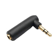 Load image into Gallery viewer, 3.5mm Elbow Male to Female Dual Channel Headphone Audio Adapter, Gold Plated