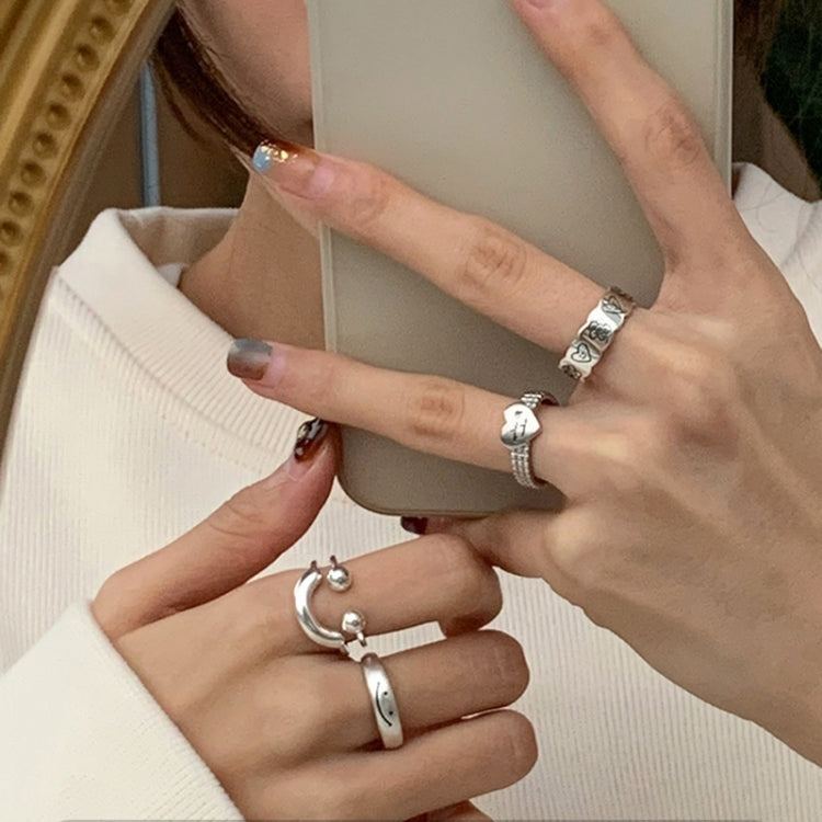 Happy Smile Face Love Wear Combination Ring, J3357, J3520, J3370, J3535, J3643, J3699, J3664, J3305, J3495, J3595, J3594, J2818, J3494, J3493, J3461, J3462, J1456, J3402, J3381, J3371, J3457, J3456, J3587, J969, J1991, J2105, J2135, J3626, J3610, J3532...