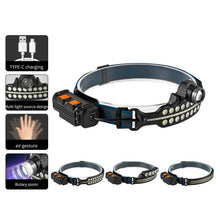 Load image into Gallery viewer, XPG+COB Induction Headlight Type-C Rechargeable Head Lamp, W690-1, W690-2, W691-1, W691-2
