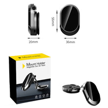 Load image into Gallery viewer, U18 Mini Car Foldable Rotating Magnetic Mobile Phone Navigation Holder, U18 (Black), U18 (Silver)