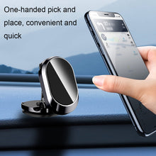 Load image into Gallery viewer, U18 Mini Car Foldable Rotating Magnetic Mobile Phone Navigation Holder, U18 (Black), U18 (Silver)