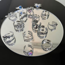 Load image into Gallery viewer, S925 Sterling Silver Vintage Ring Chain Jewelry, J238, J1322, J1493, J3347, J3337, J3085, J3153, J3083, J3279, J1771, J1872, J2428, J2429, J1809, J2788, J2651, J2657, J2139, J1997, J2154, J2283, J2285, J1739, J1710, J1716, J1733, J1034, J775, J2665, J2...