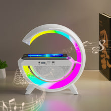 Load image into Gallery viewer, Smart Wireless Charging Ambient Light Bluetooth Speaker, DH001 (White)