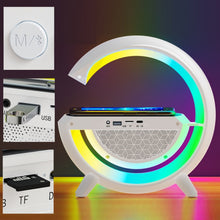 Load image into Gallery viewer, Smart Wireless Charging Ambient Light Bluetooth Speaker, DH001 (White)
