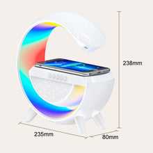 Load image into Gallery viewer, Smart Wireless Charging Ambient Light Bluetooth Speaker, DH001 (White)