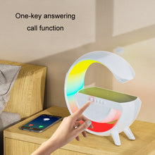 Load image into Gallery viewer, Smart Wireless Charging Ambient Light Bluetooth Speaker, DH001 (White)