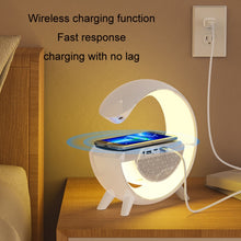 Load image into Gallery viewer, Smart Wireless Charging Ambient Light Bluetooth Speaker, DH001 (White)