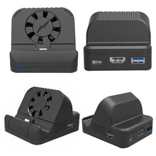 Load image into Gallery viewer, For Nintendo Switch / Switch OLED SW300 HDMI Video Casting Converter Cooling Fan Base Charger, Cooling Fan Base Charger
