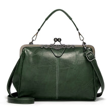 Load image into Gallery viewer, 036 Vintage Buckle Handbags Leather Adjustable Crossbody Bag