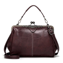 Load image into Gallery viewer, 036 Vintage Buckle Handbags Leather Adjustable Crossbody Bag