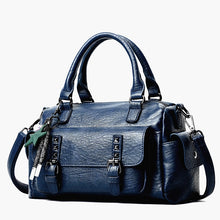 Load image into Gallery viewer, 048 Pebbled Leather Multi-compartment Handbag Large Capacity Crossbody Shoulder Bag